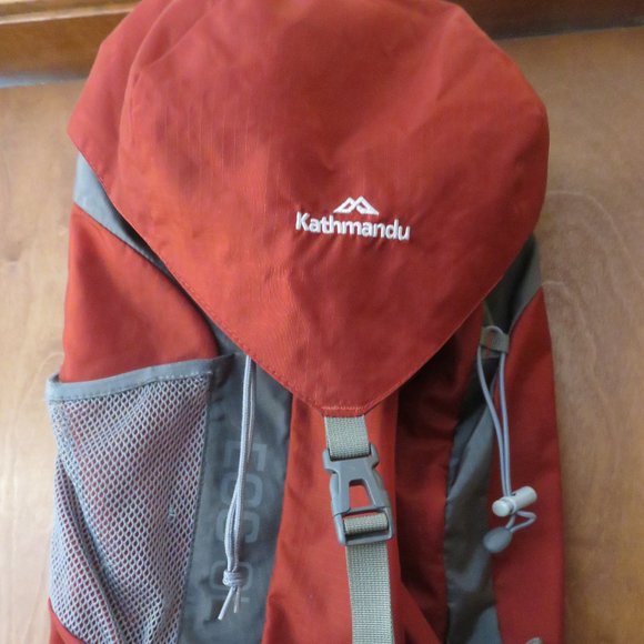 OES orange/gray medium SL daypack backpack euc - Picture 1 of 12